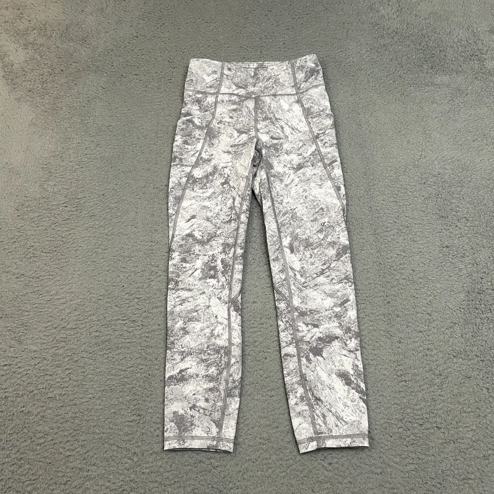 lululemon athletica Gray Patterned Leggings